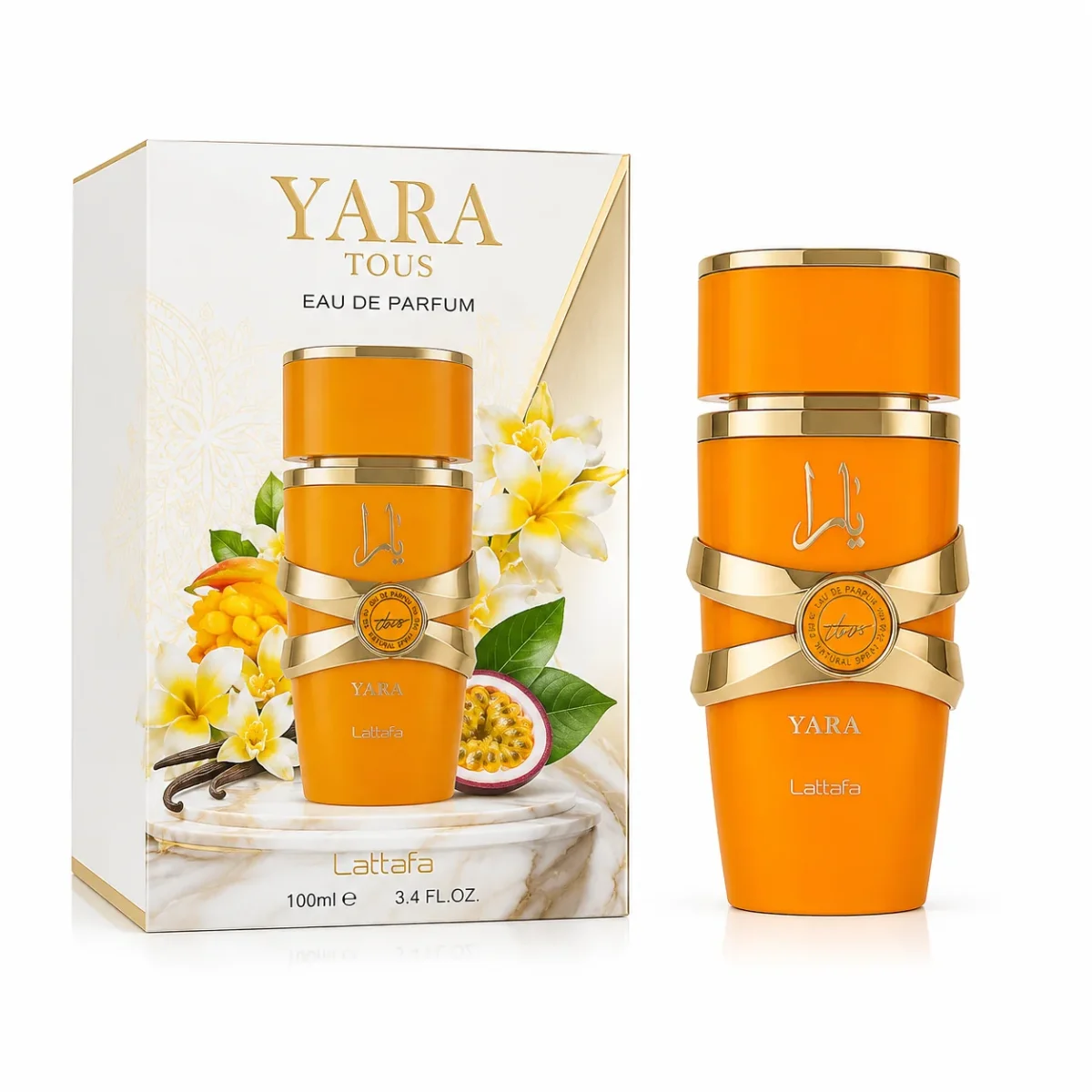 Yara Jaune Eau de Parfum Lattafa Femme Floral Gourmand Longue Tenue 100ml – Image 4