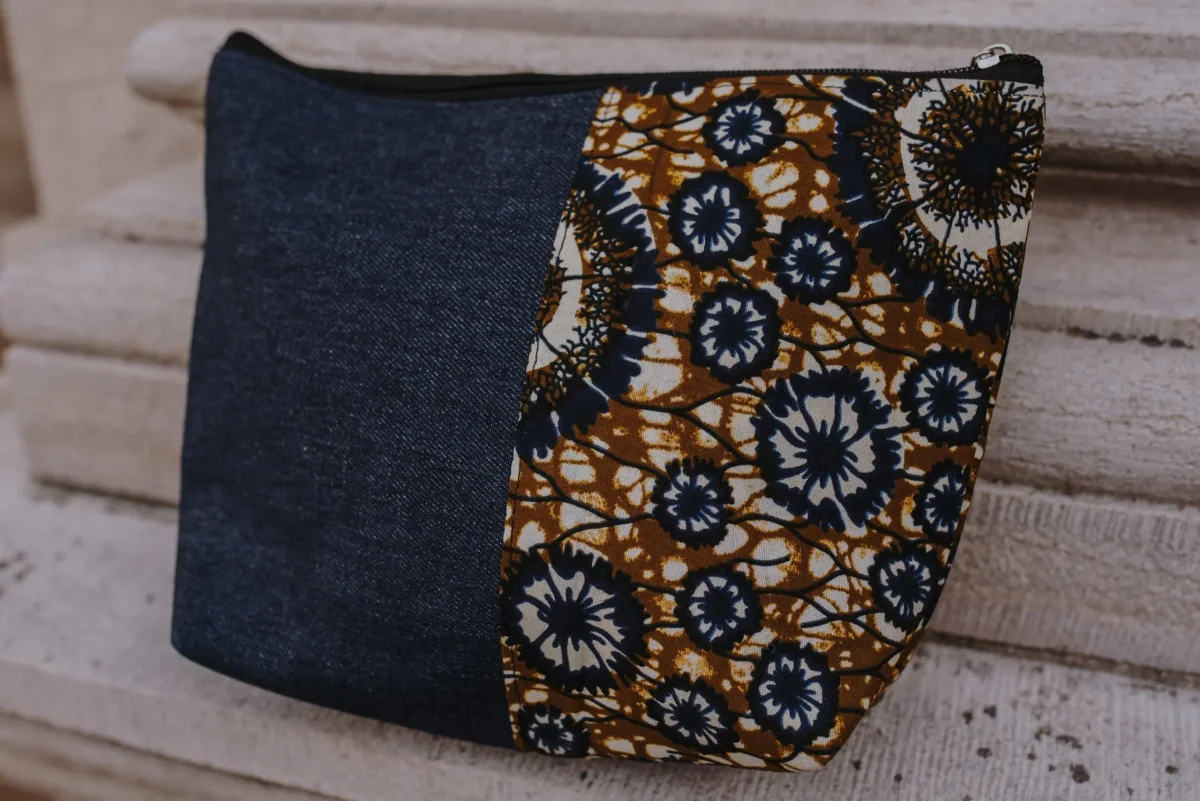 Pochette en denim et en wax n°4 – Image 3