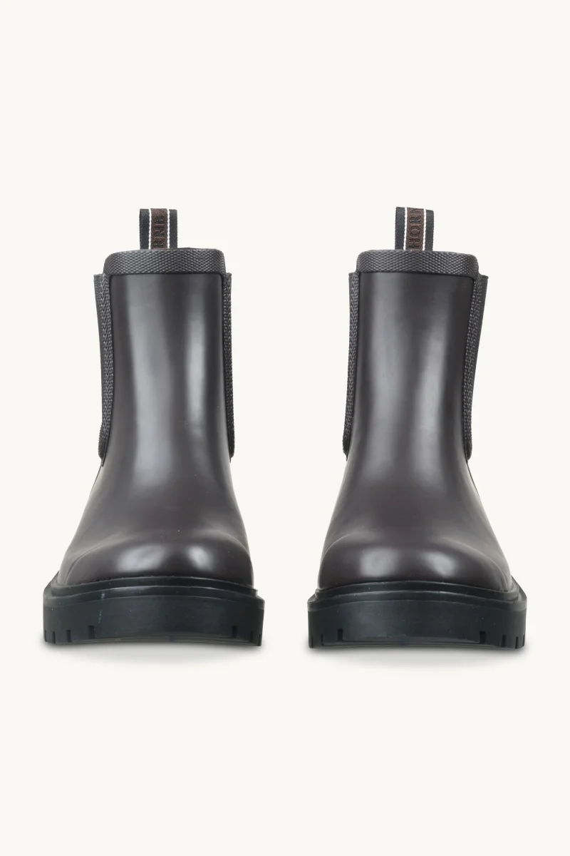 Chelsea Rain Boots - Brown Black – Image 6
