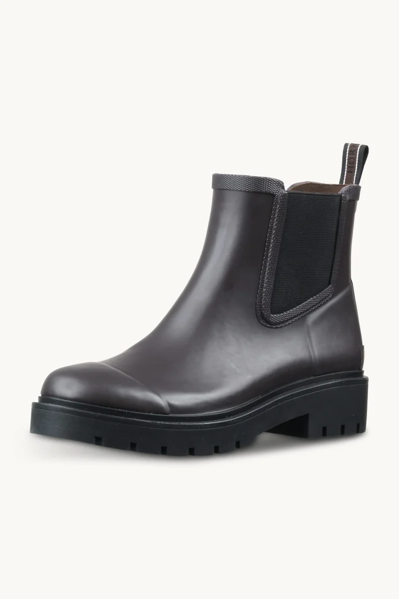 Chelsea Rain Boots - Brown Black – Image 9